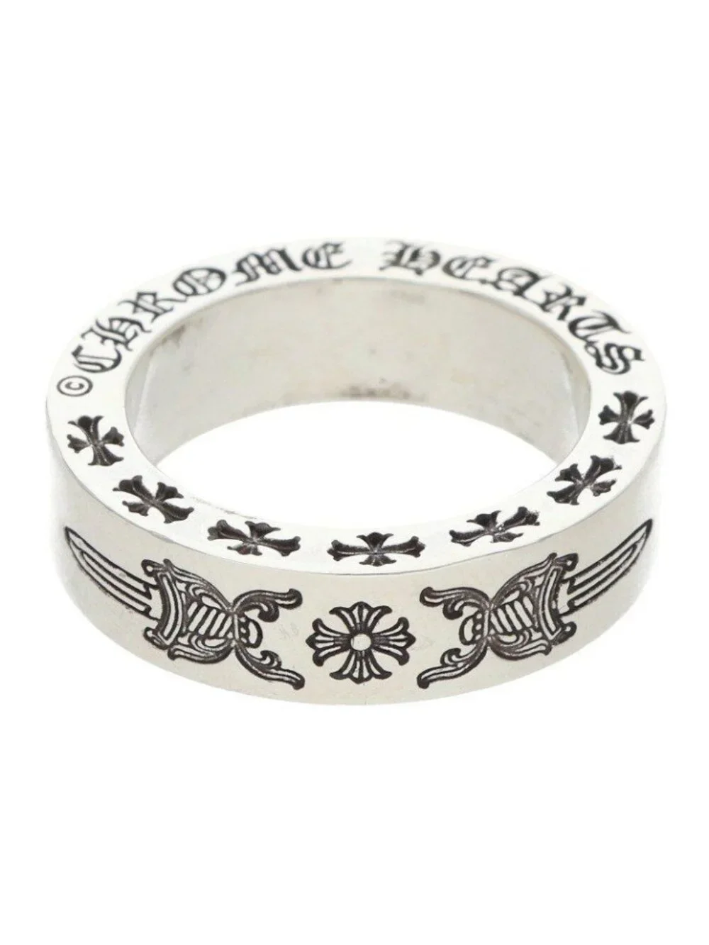Chrome Hearts Spacer Dagger Silver Ring